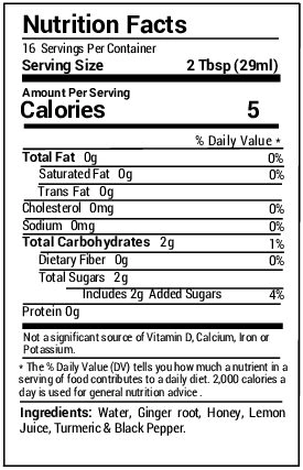 Ginger Wellness Shot With Turmeric, 16 fl. oz. - Image 2