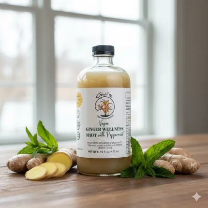 Vegan - Ginger Wellness Shot With Peppermint, 16 fl. oz.