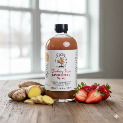 Ginger Beer Syrup – Strawberry Fusion, 16 fl. oz.