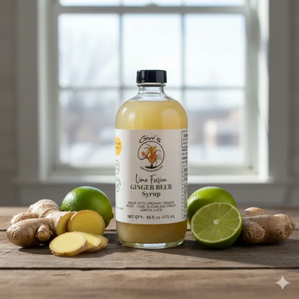 Ginger Beer Syrup – Lime Fusion, 16 fl. oz.